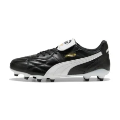 PUMA King Top Gras / Kunstgras Voetbalschoenen (MG) Zwart Goud Wit
