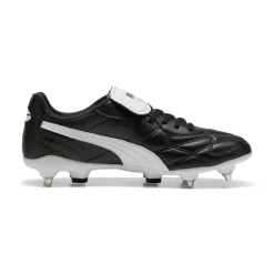 PUMA King Top IJzeren-Nop Voetbalschoenen (SG) Zwart Wit Goud