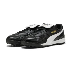 PUMA King Top TT Turf Voetbalschoenen (TF) Zwart Wit