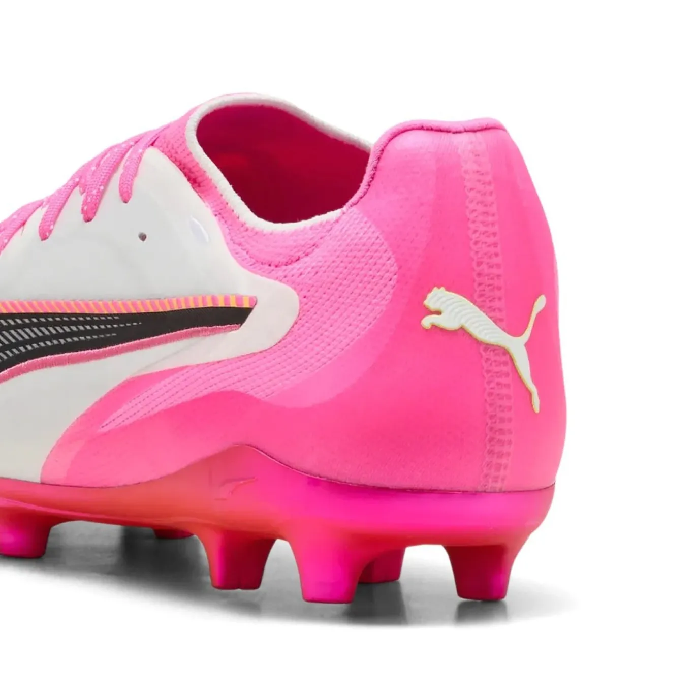 PUMA King 20 Ultimate Gras / Kunstgras Voetbalschoenen (MG) Wit Felroze Blauw Geel