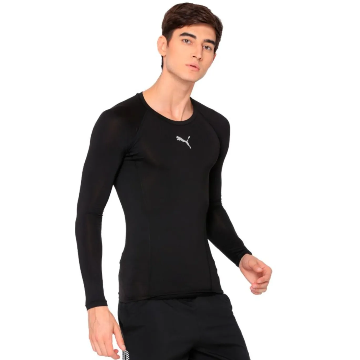 PUMA LIGA Ondershirt Lange Mouwen Zwart