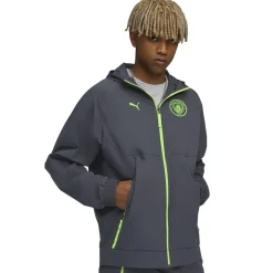 PUMA Manchester City Pumatech Trainingsjack Woven 2025-2026 Grijs Groen