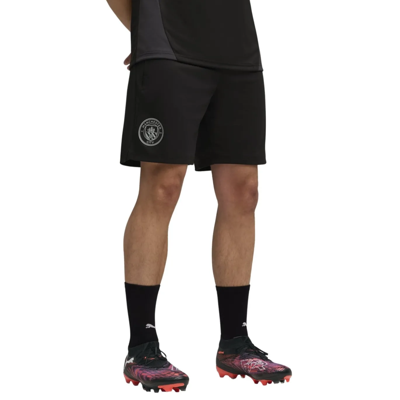 PUMA Manchester City Trainingsbroekje 2025-2026 Zwart Zilver