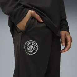 PUMA Manchester City Trainingsbroek 2025-2026 Kids Zwart Zilver