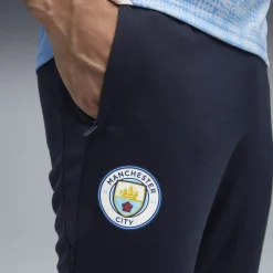 PUMA Manchester City Trainingspak 1/4-Zip 2025-2026 Lichtblauw Donkerblauw Wit