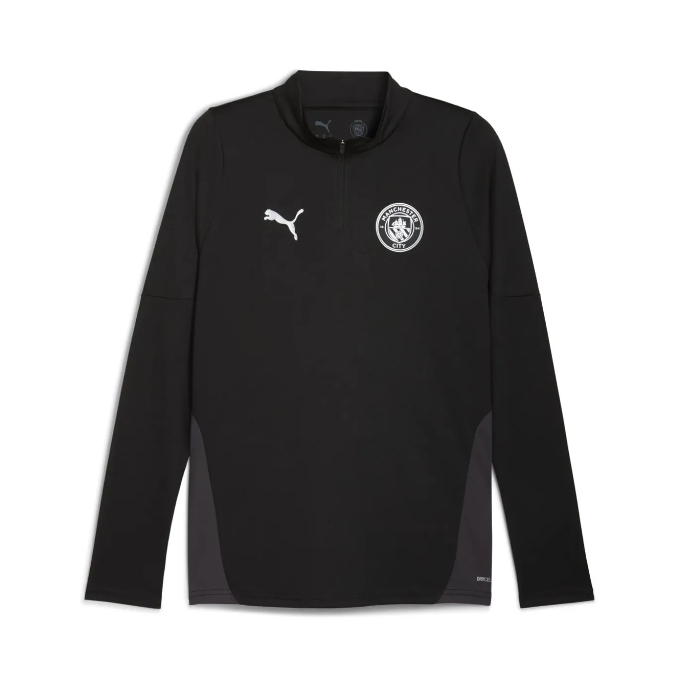 PUMA Manchester City Trainingspak 1/4-Zip 2025-2026 Zwart Zilver
