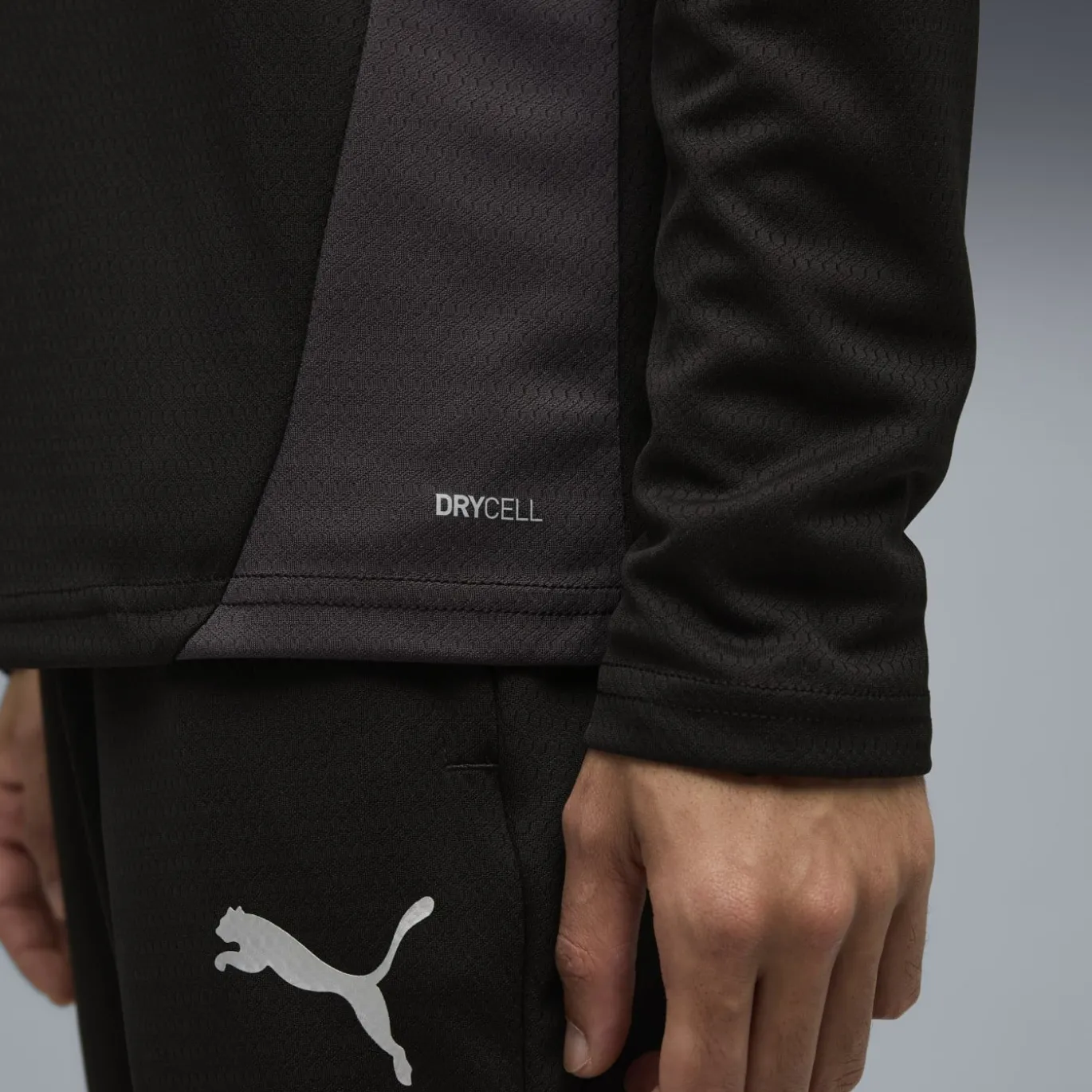 PUMA Manchester City Trainingspak 1/4-Zip 2025-2026 Zwart Zilver