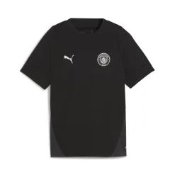 PUMA Manchester City Trainingsshirt 2025-2026 Kids Zwart Wit