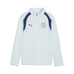 PUMA Manchester City Trainingstrui 1/4-Zip 2026-2027 Kids Lichtblauw Donkerblauw