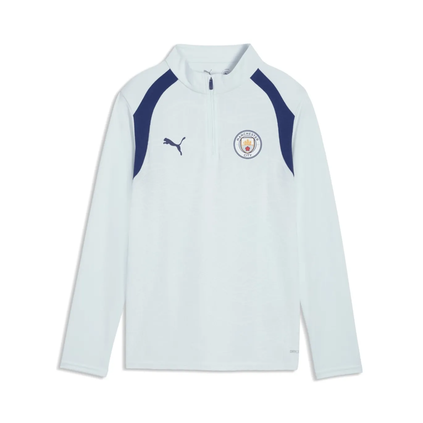 PUMA Manchester City Trainingstrui 1/4-Zip 2026-2027 Kids Lichtblauw Donkerblauw
