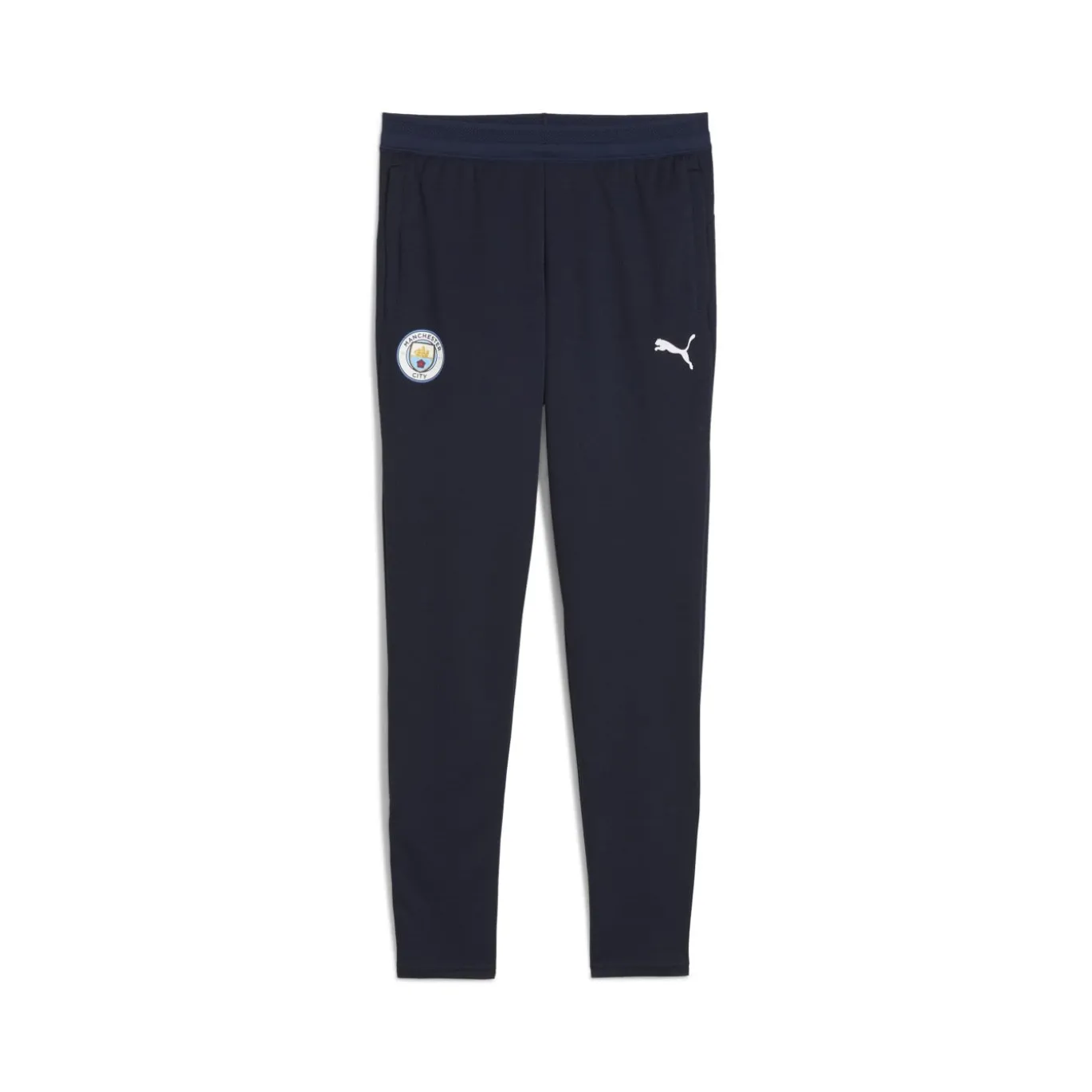 PUMA Manchester City Trainingsbroek 2025-2026 Kids Donkerblauw Wit