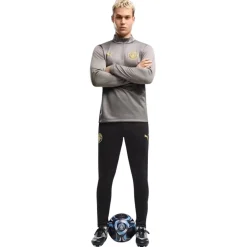 PUMA Manchester City Trainingsbroek 2026-2027 Zwart Donkergrijs Goud