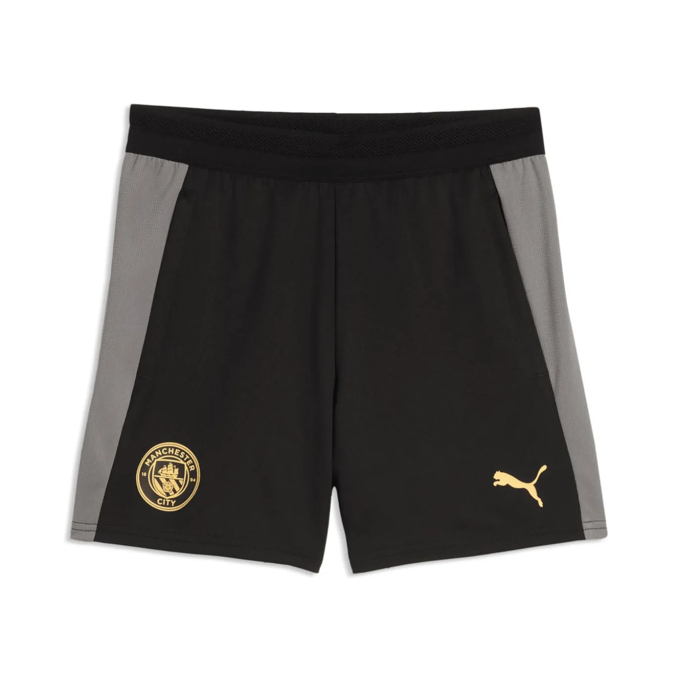 PUMA Manchester City Trainingsbroekje 2026-2027 Kids Zwart Donkergrijs Goud