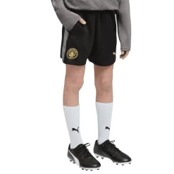 PUMA Manchester City Trainingsbroekje 2026-2027 Kids Zwart Donkergrijs Goud