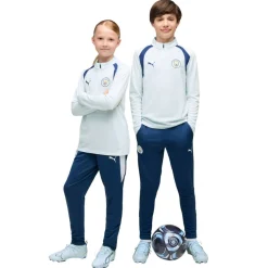 PUMA Manchester City Trainingspak 1/4-Zip 2026-2027 Kids Lichtblauw Donkerblauw