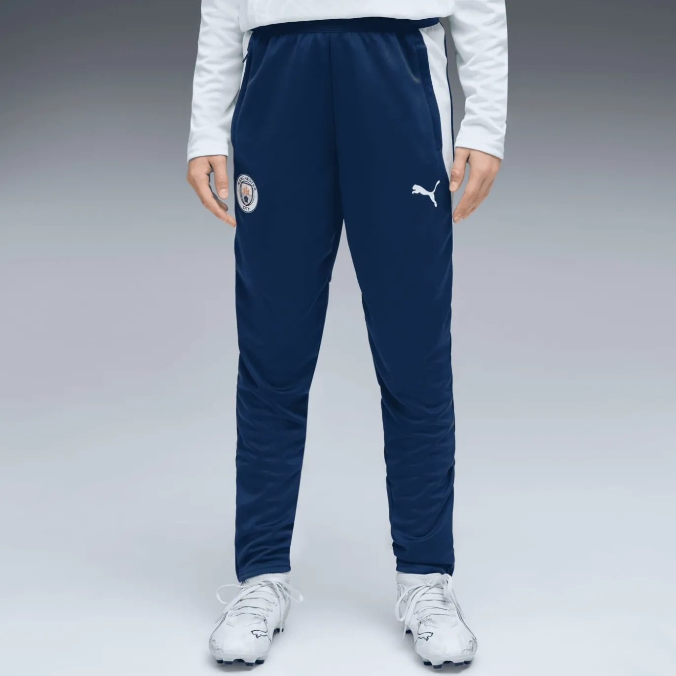 PUMA Manchester City Trainingspak 1/4-Zip 2026-2027 Kids Lichtblauw Donkerblauw