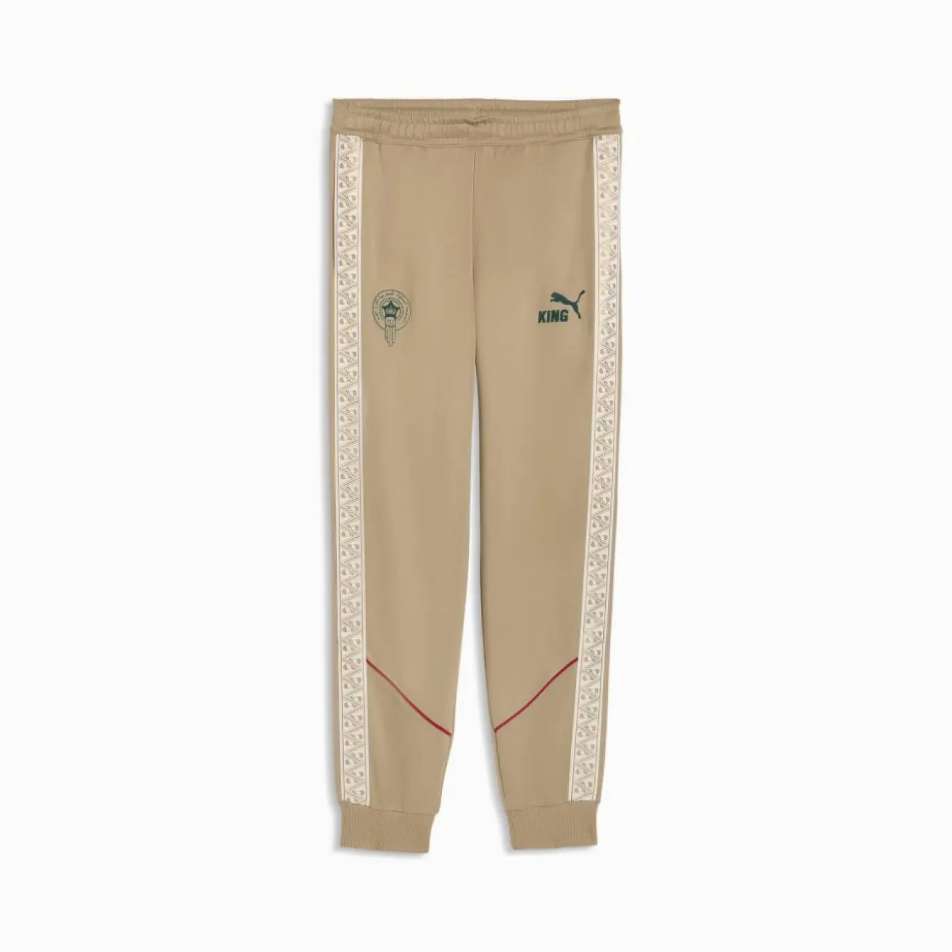 PUMA Marokko KING Anthem Trainingsbroek 2026-2028 Beige Rood Groen