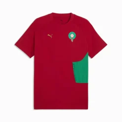 PUMA Marokko Pumatech T-Shirt 2026-2028 Rood Groen Goud