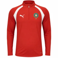 PUMA Marokko Trainingspak 1/4-Zip 2026-2028 Kids Rood Wit Zwart