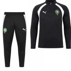 PUMA Marokko Trainingspak 1/4-Zip 2026-2028 Zwart Wit