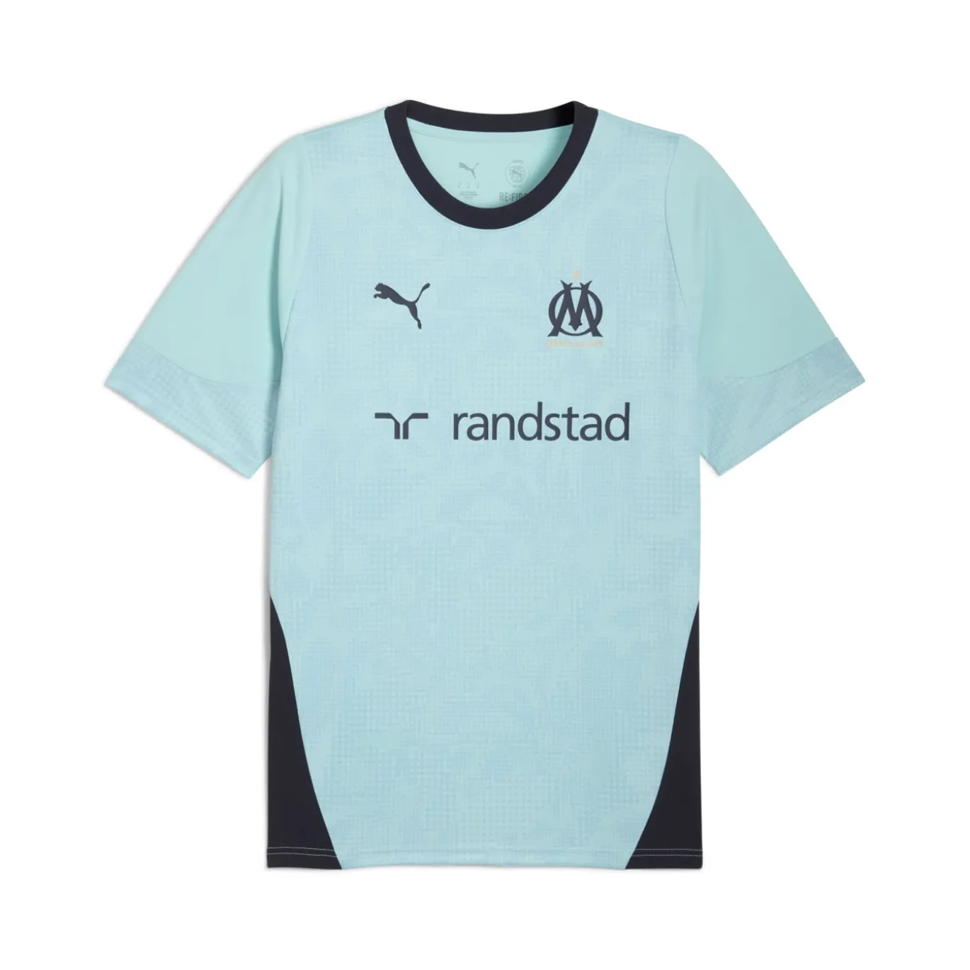 PUMA Olympique Marseille Trainingsshirt 2025-2026 Lichtblauw Donkerblauw