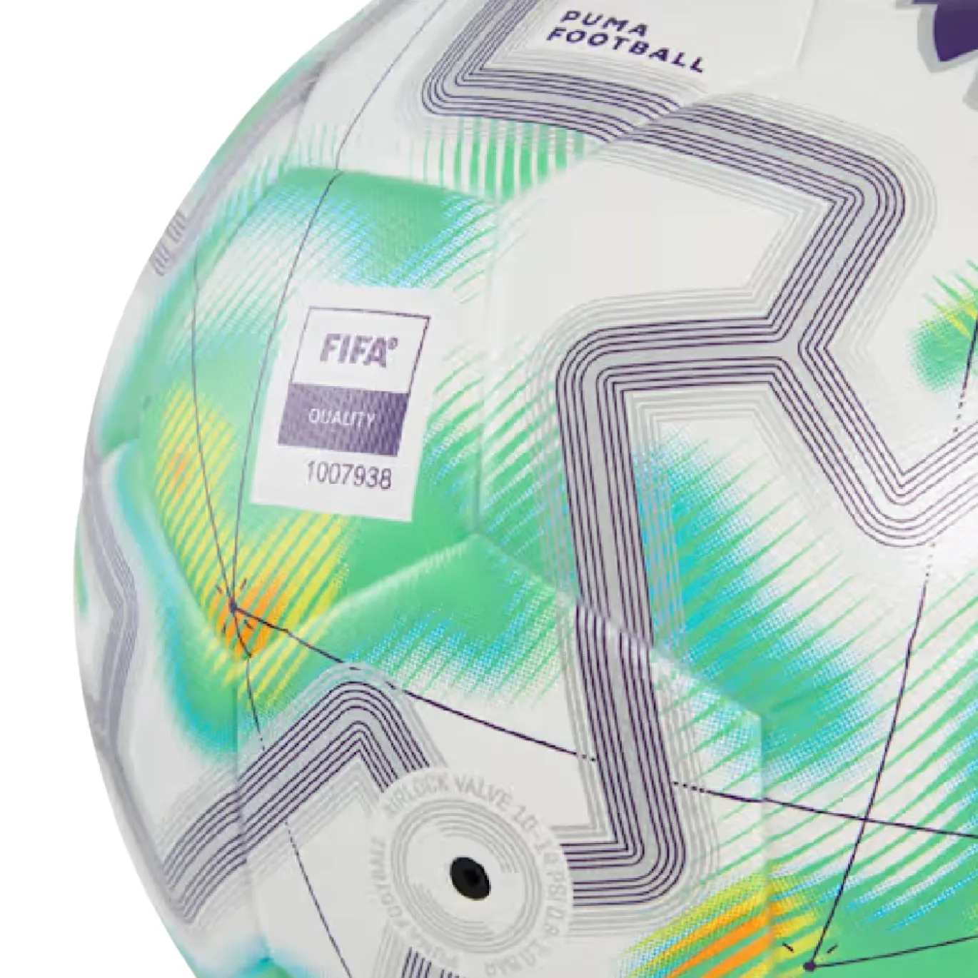 PUMA Orbita Match Premier League Thrill Voetbal Maat 5 2025-2026 Wit Multicolor