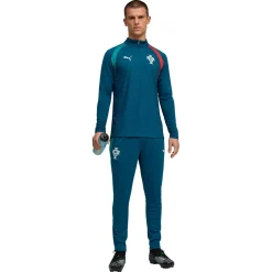PUMA Portugal Trainingspak 1/4-Zip 2026-2028 Blauwgroen Wit