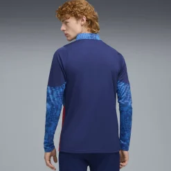 PUMA RB Leipzig Trainingspak 1/4-Zip 2025-2026 Blauw Donkerblauw Rood
