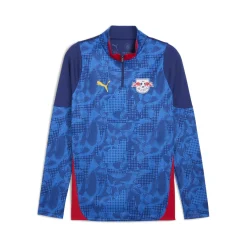 PUMA RB Leipzig Trainingspak 1/4-Zip 2025-2026 Blauw Donkerblauw Rood