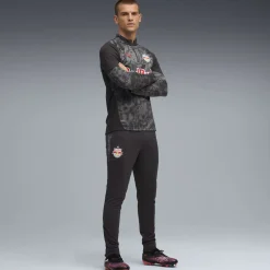 PUMA Red Bull Salzburg Trainingsbroek 2025-2026 Donkergrijs Zwart Rood