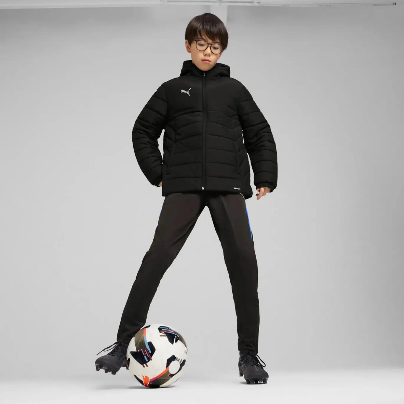 PUMA teamADDITIONS Padded Winterjas Kids Zwart
