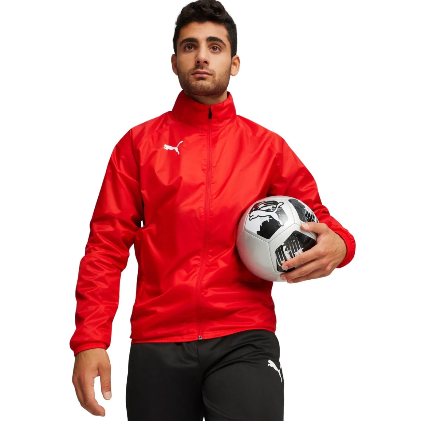 PUMA teamGOAL All Weather Jas Rood Wit