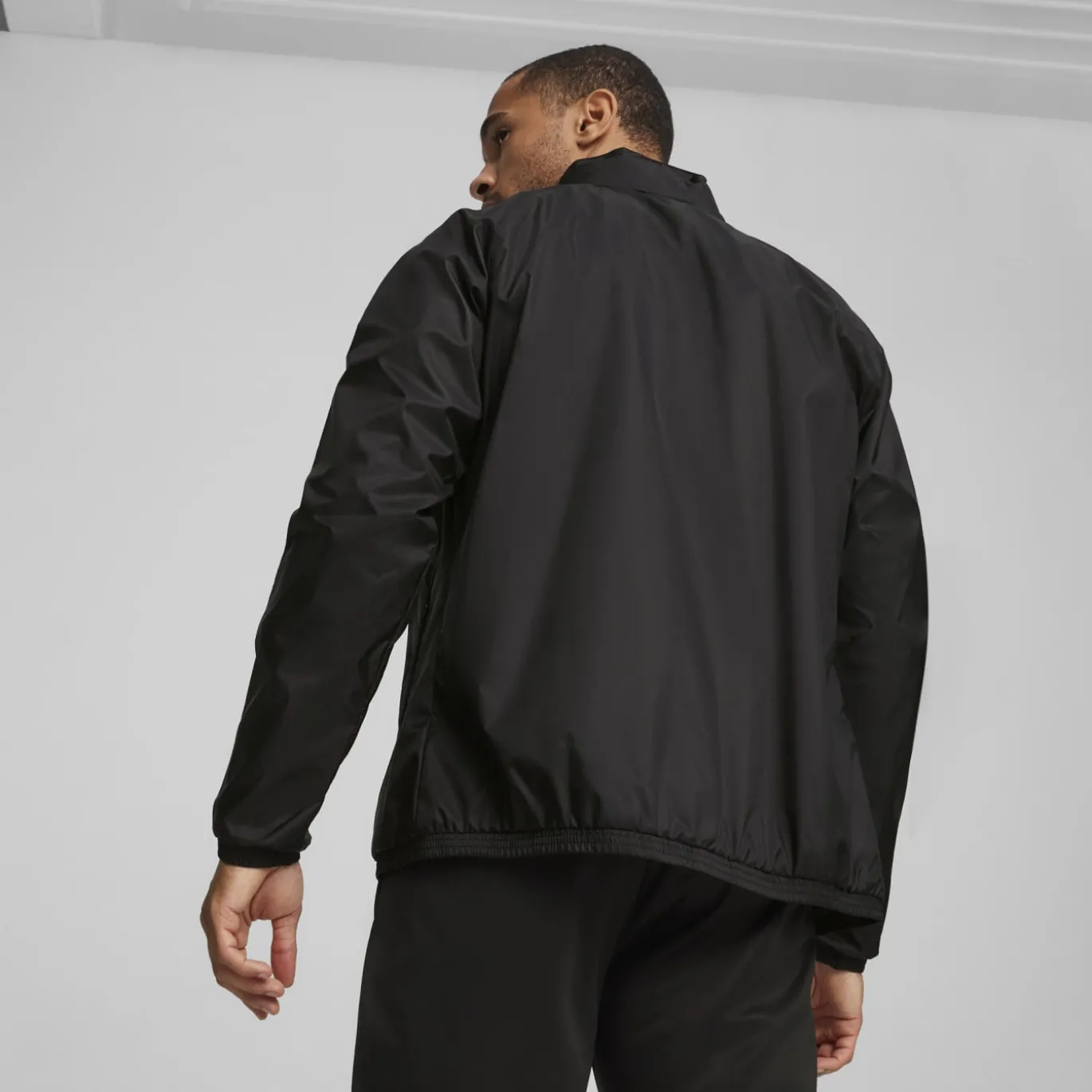 PUMA teamGOAL All Weather Jas Zwart Wit