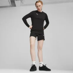 PUMA teamGOAL Casuals Crew Sweater Dames Zwart Wit