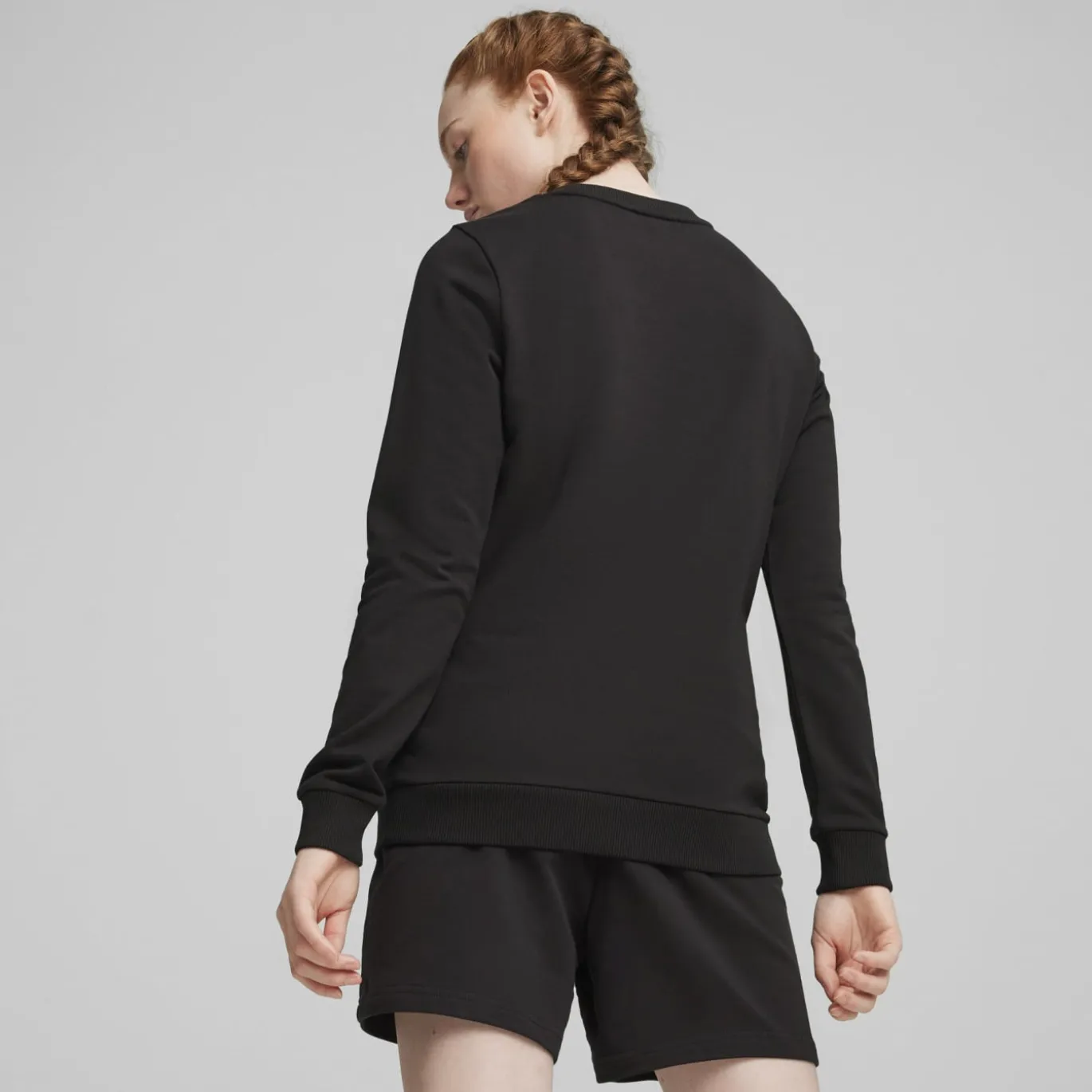 PUMA teamGOAL Casuals Crew Sweater Dames Zwart Wit
