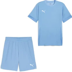 PUMA teamGOAL Matchday Voetbaltenue Kids Lichtblauw Wit