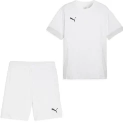 PUMA teamGOAL Matchday Voetbaltenue Kids Wit Zwart
