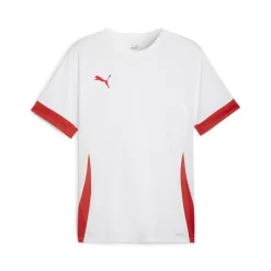 PUMA teamGOAL Matchday Voetbalshirt Wit Rood