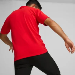 PUMA teamGOAL Polo Rood Wit