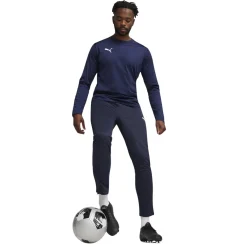 PUMA teamGOAL Trainingsbroek Donkerblauw Wit