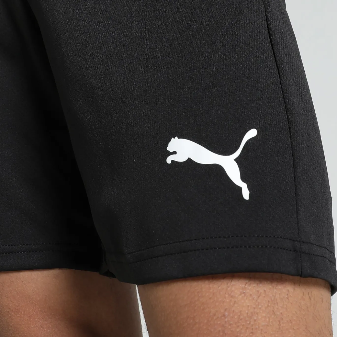 PUMA teamGOAL Trainingsbroekje Zwart Wit Grijs