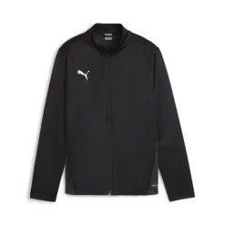 PUMA teamGOAL Trainingsjack Kids Zwart Wit Grijs