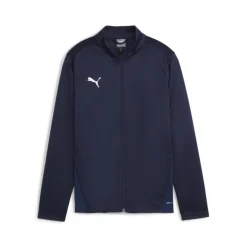 PUMA teamGOAL Trainingsjack Kids Donkerblauw Wit