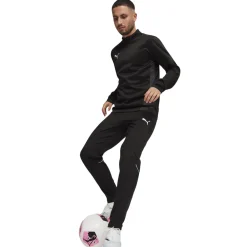 PUMA teamGOAL Trainingstrui 1/4-Zip Zwart Wit Grijs