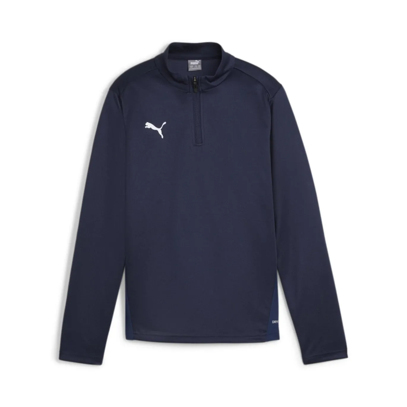 PUMA teamGOAL Trainingstrui 1/4-Zip Kids Donkerblauw Wit