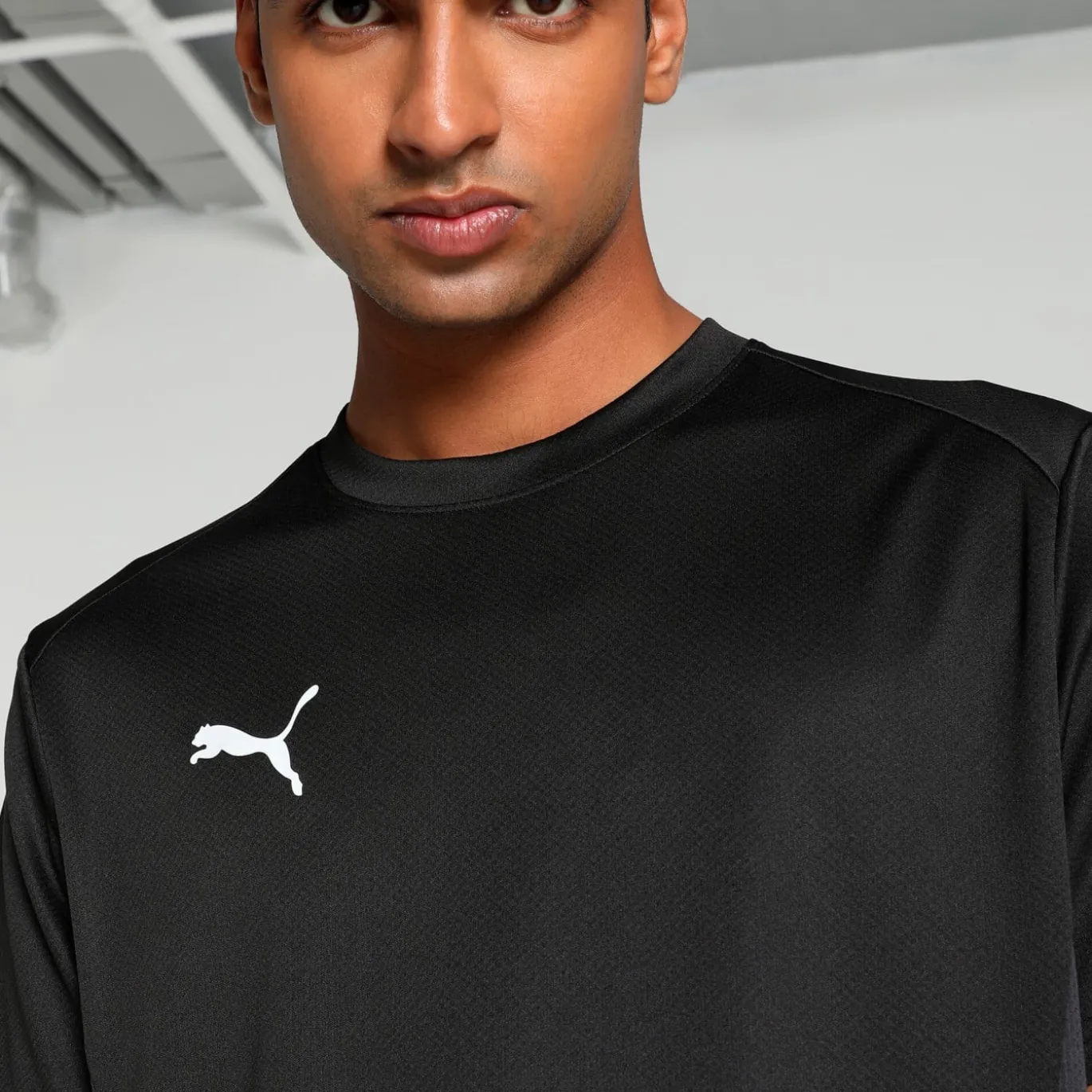 PUMA teamGOAL Voetbalshirt Zwart Wit Grijs