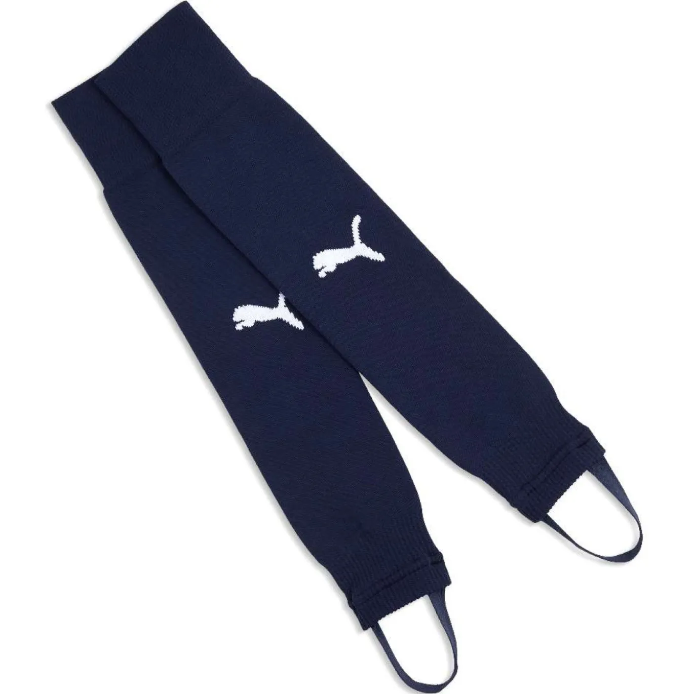 PUMA teamLIGA26 Core Stirrup Sleeves Donkerblauw Wit