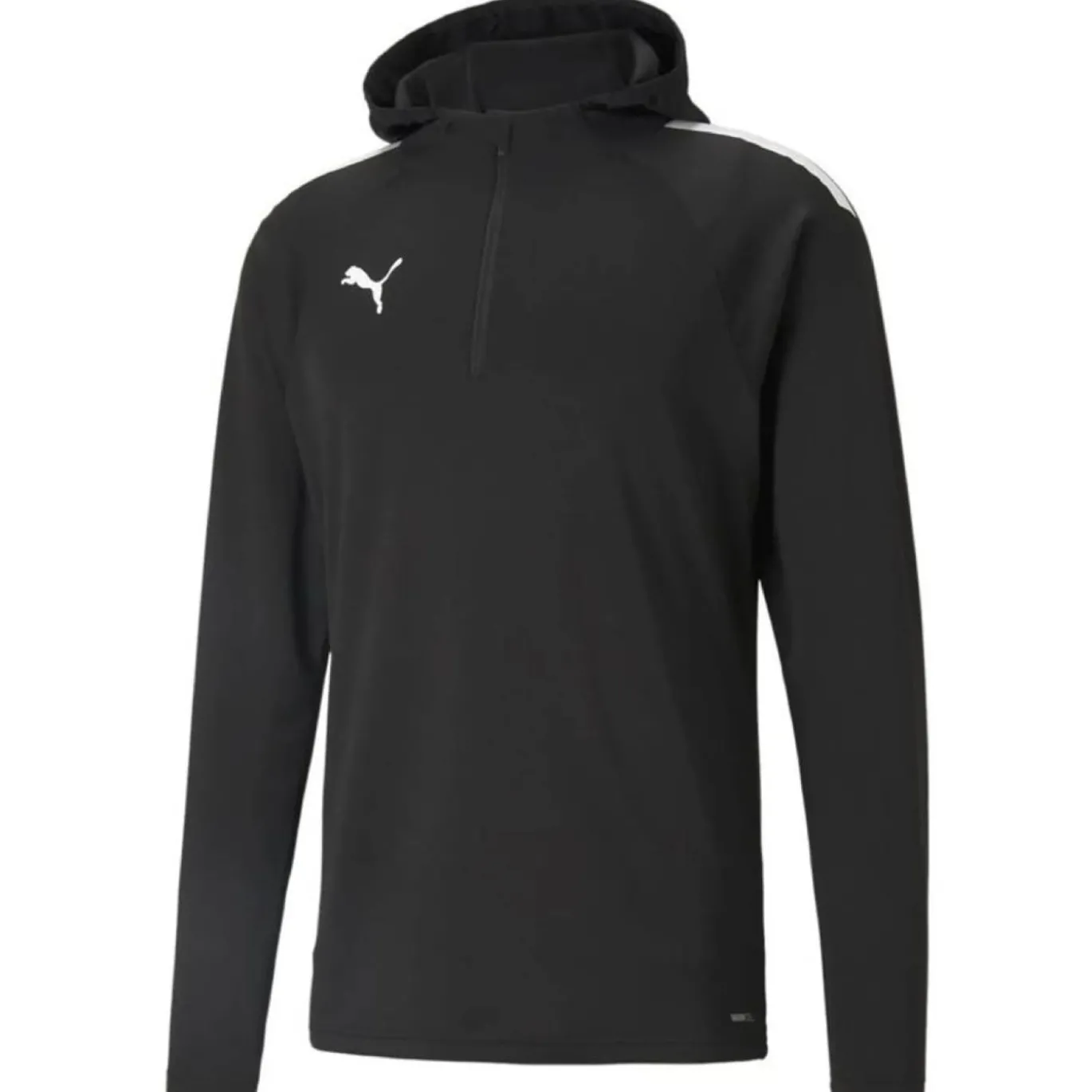 PUMA TeamLIGA Fleece Trainingstrui 1/4-Zip Zwart Wit
