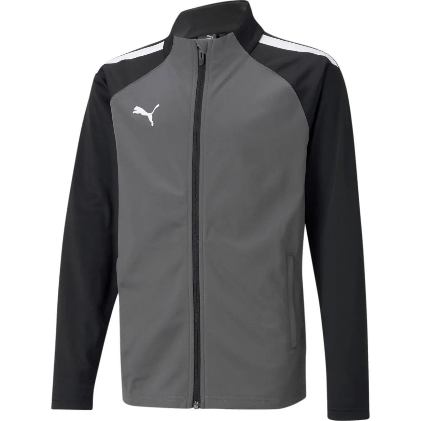PUMA teamLIGA Trainingsjack Kids Grijs Wit