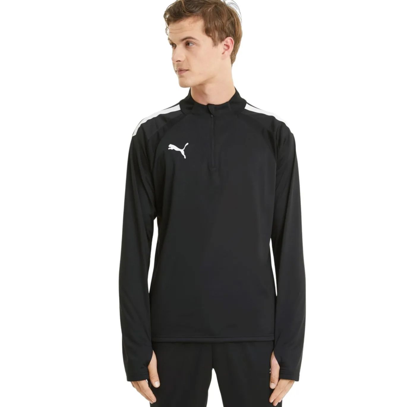 PUMA teamLIGA Trainingstrui 1/4-Zip Zwart